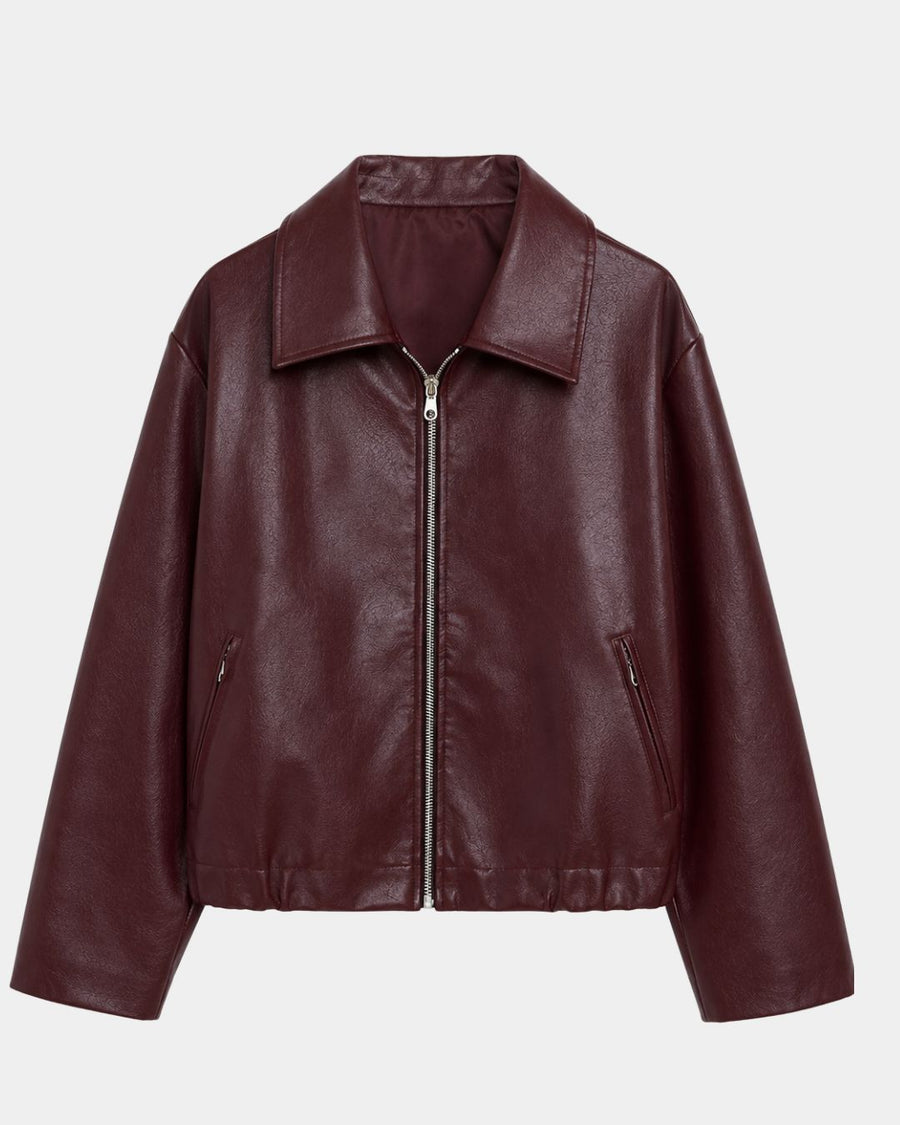 Rosélinea | Veste classique en similicuir
