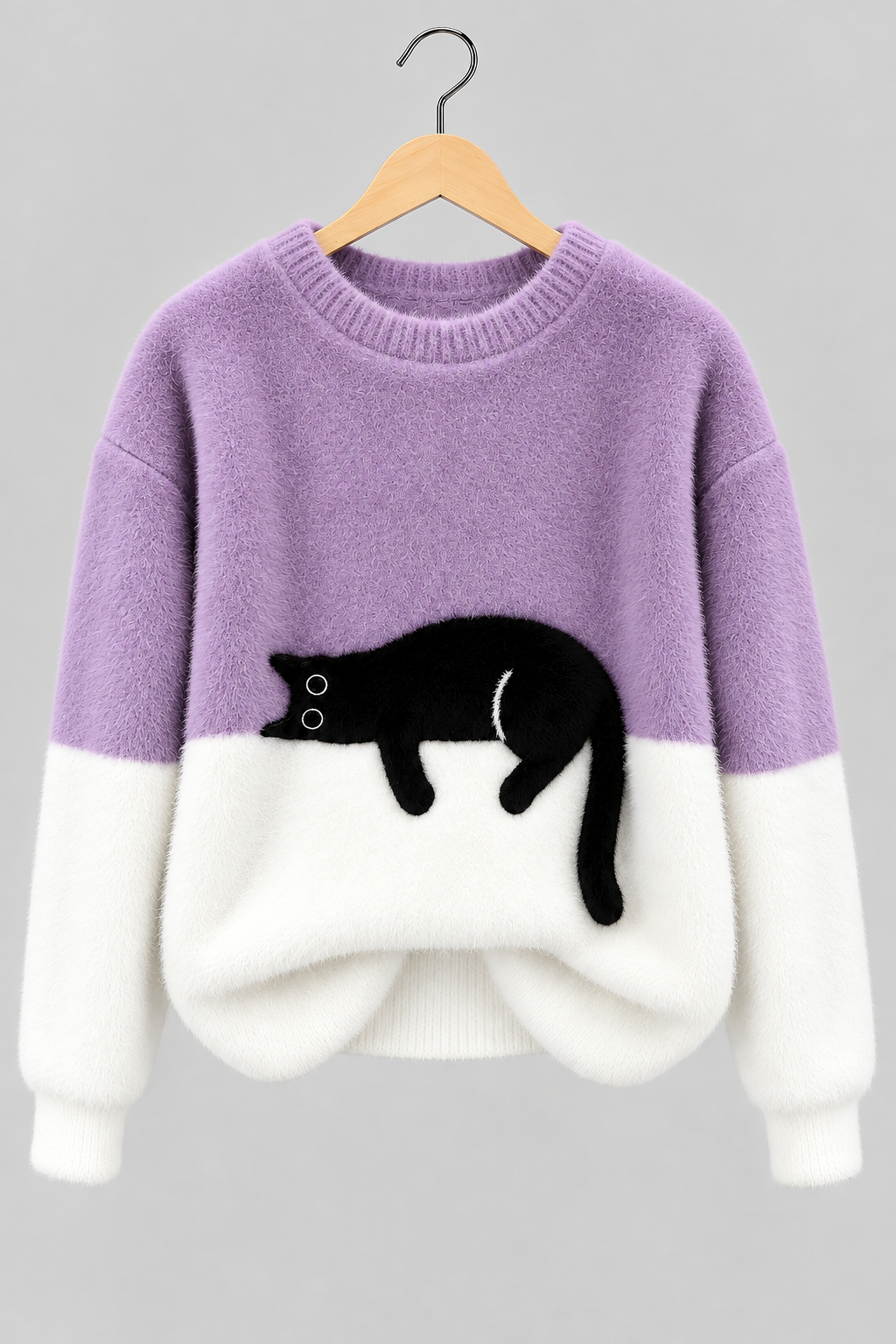 Clara | Pull Doux à Motif Chat