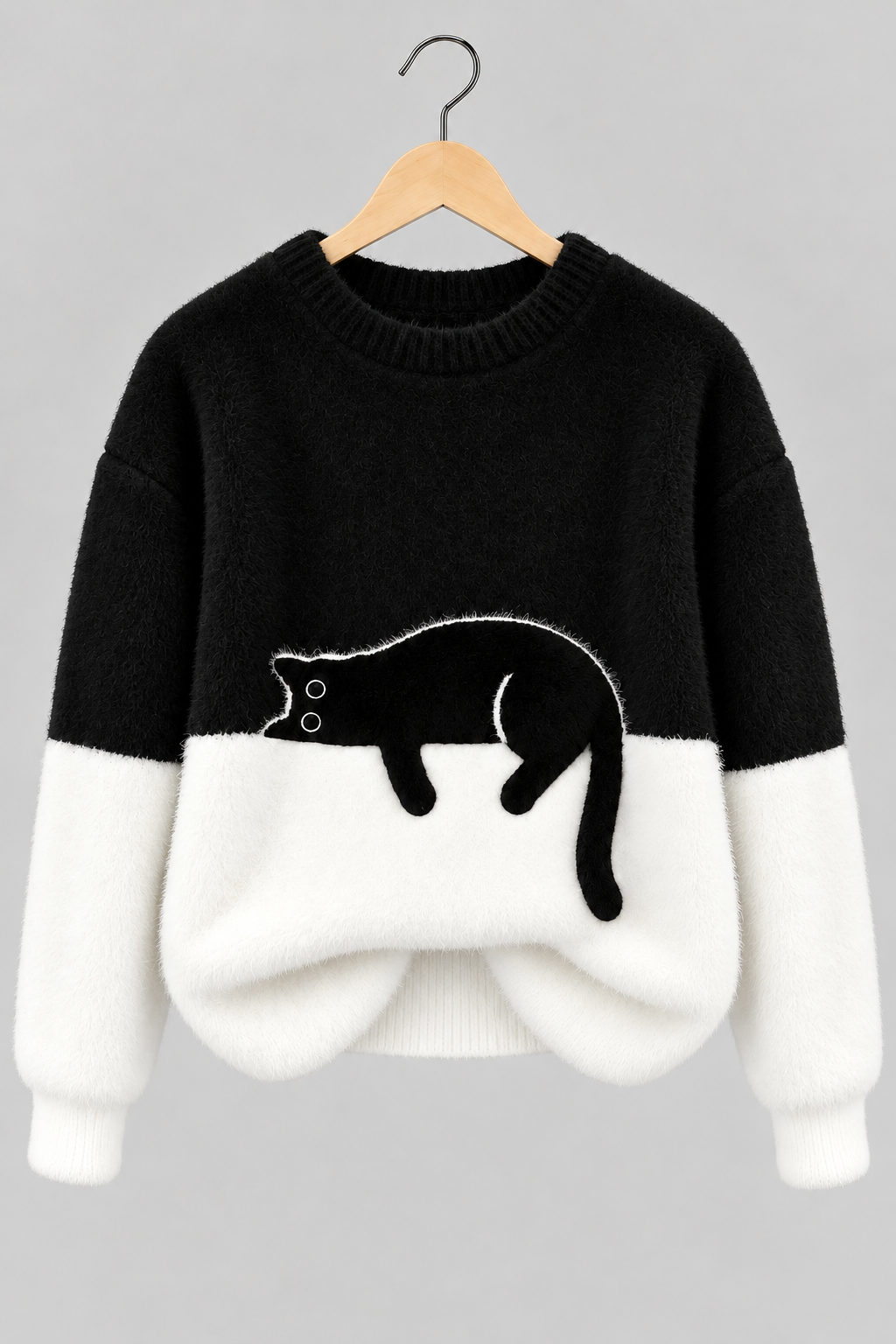 Clara | Pull Doux à Motif Chat