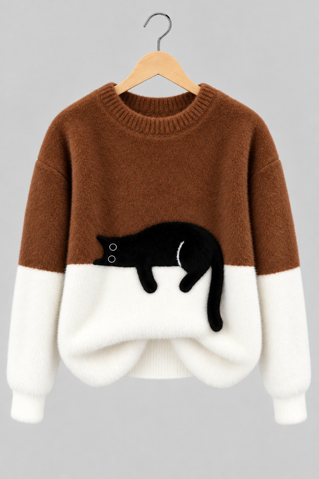 Clara | Pull Doux à Motif Chat