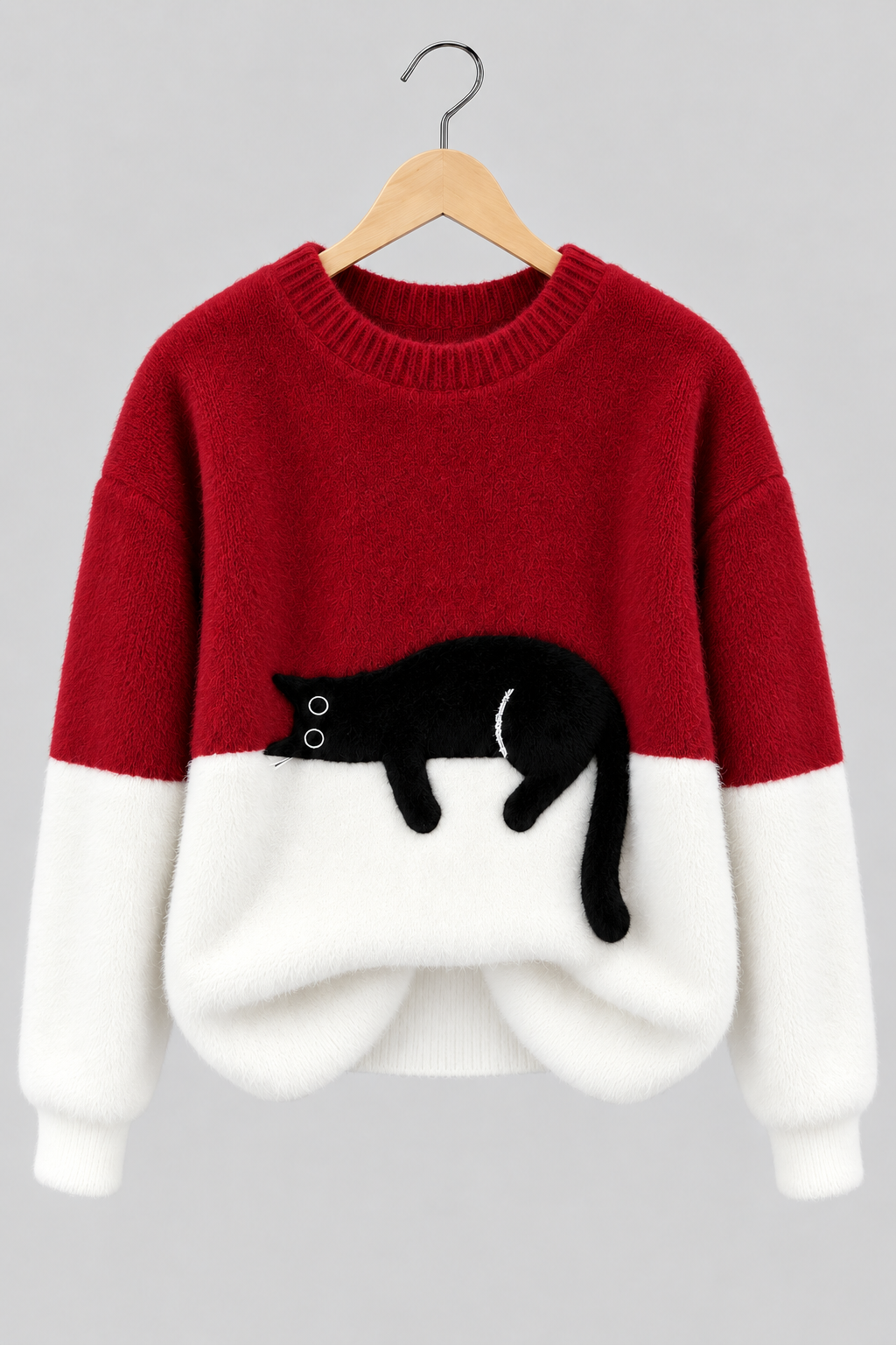Clara | Pull Doux à Motif Chat