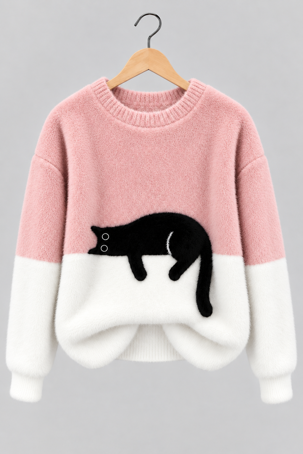 Clara | Pull Doux à Motif Chat