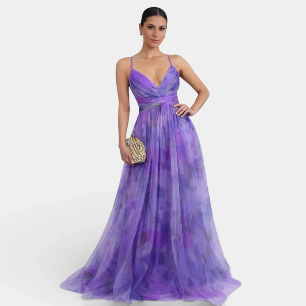 Giselle | Robe longue à imprimé floral