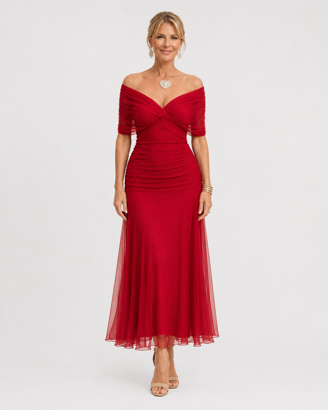 Mikaela | Robe Maxi Épaules Dénudées