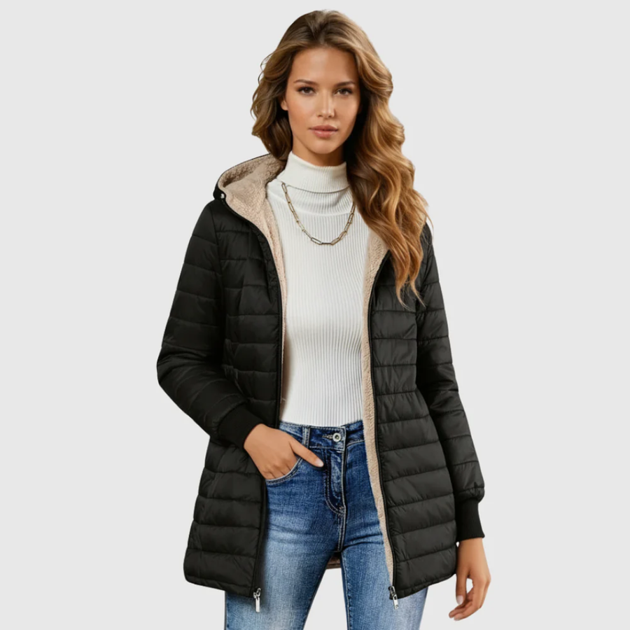 Amandys | Manteau long à manches longues et doublé